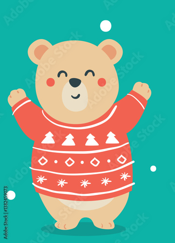 Weihnachten Cartoon, zeichnung, niedlich