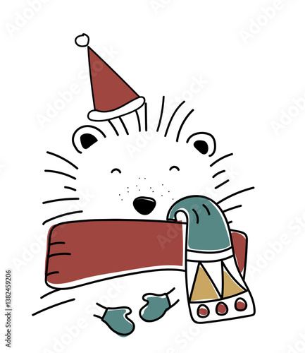 Weihnachten Cartoon, zeichnung, niedlich