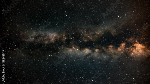Milky way stars and constellations with a galaxy background.	