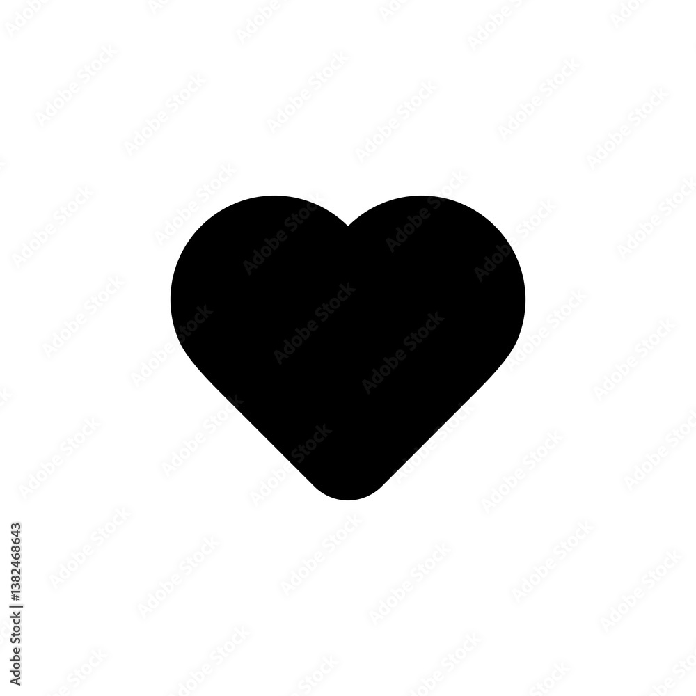 Love Icon Web and Mobile Vector Solid Style Transparent Background Love Icon Web and Mobile Vector Solid Style Transparent Background