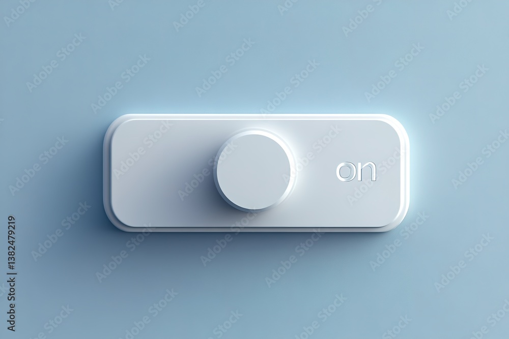 Minimalist toggle switch with smooth edges, offering modern touc Minimalist toggle switch with smooth edges, offering modern touc