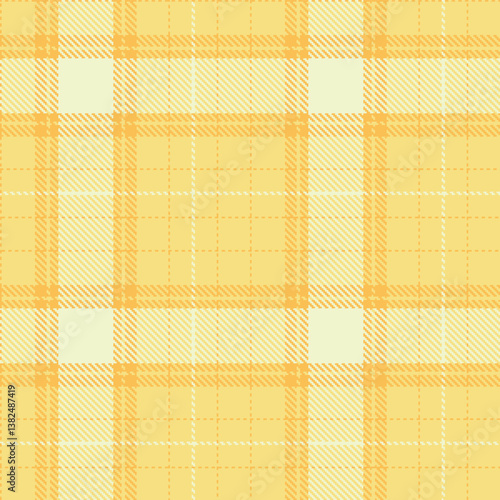 Warm butterscotch Tartan patterns fabric texture. Elegant Iridescent wheat Seamless Tartan