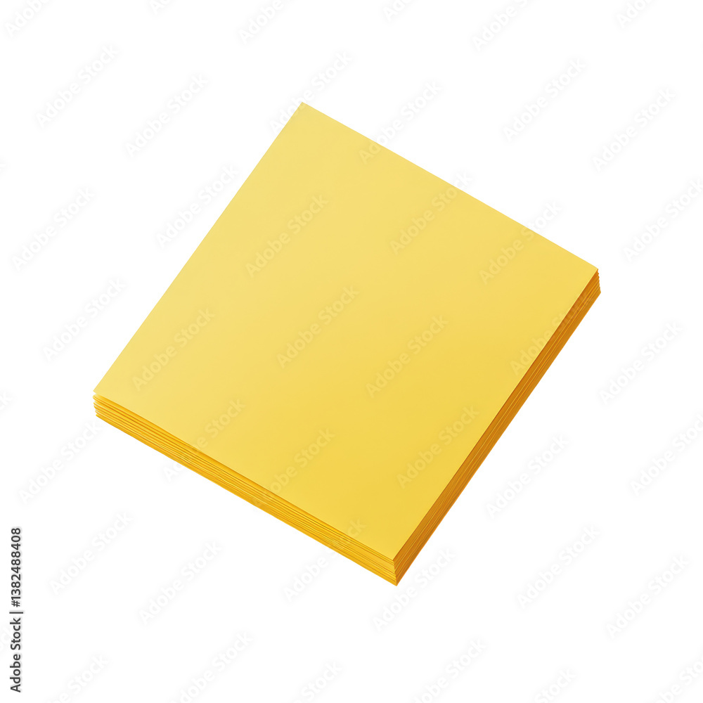 Yellow Sticky Notes on transparent background Yellow Sticky Notes on transparent background