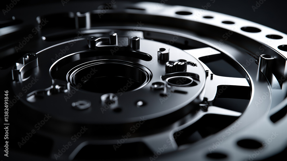 Intricate Mechanical Marvel: An artistic, close-up perspective of industrial mechanism and detailed metallic component, exuding precision and engineered excellence. Intricate Mechanical Marvel: An artistic, close-up perspective of industrial mechanism and detailed metallic component, exuding precision and engineered excellence.