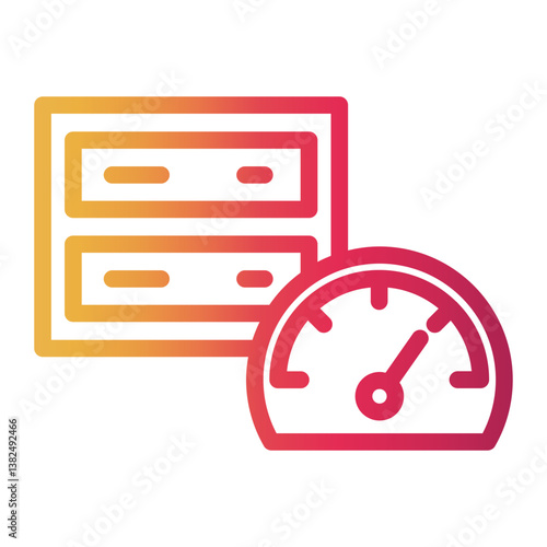 server Line Gradient Icon