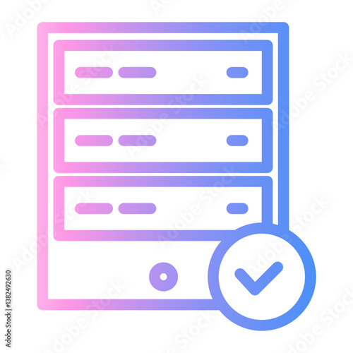 valid Line Gradient Icon