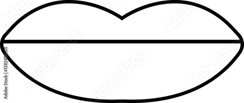 women's lips silhouettes vector icons, lip logo design. Sexy female lips symbols. Modern pop art style, Simple flat vector design isolated on transparent background, expressing different emotions,