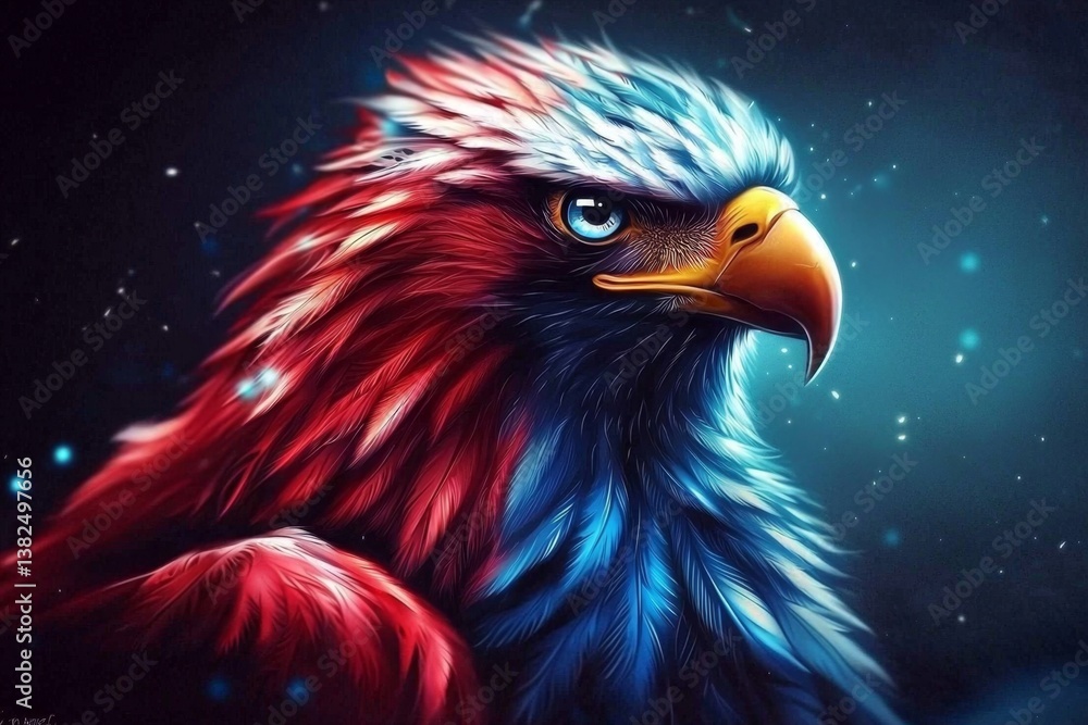 Obraz premium Show your patriotism with a captivating 4th of July wallpaper that highlights American pride.
