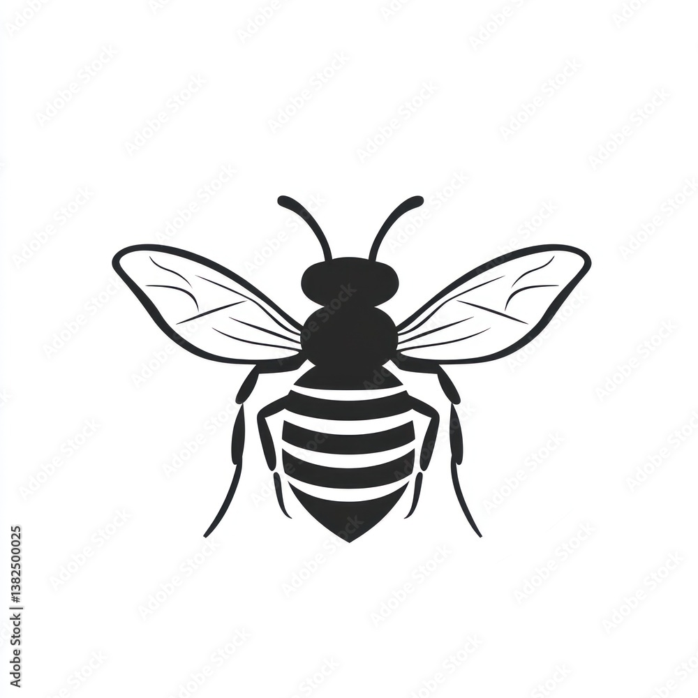 Fototapeta premium Bee Silhouette