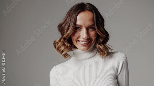 The Woman in Elegant Sweater