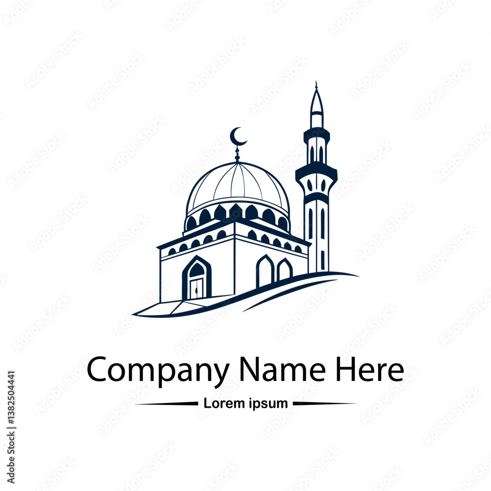 Obraz premium Mosque logo