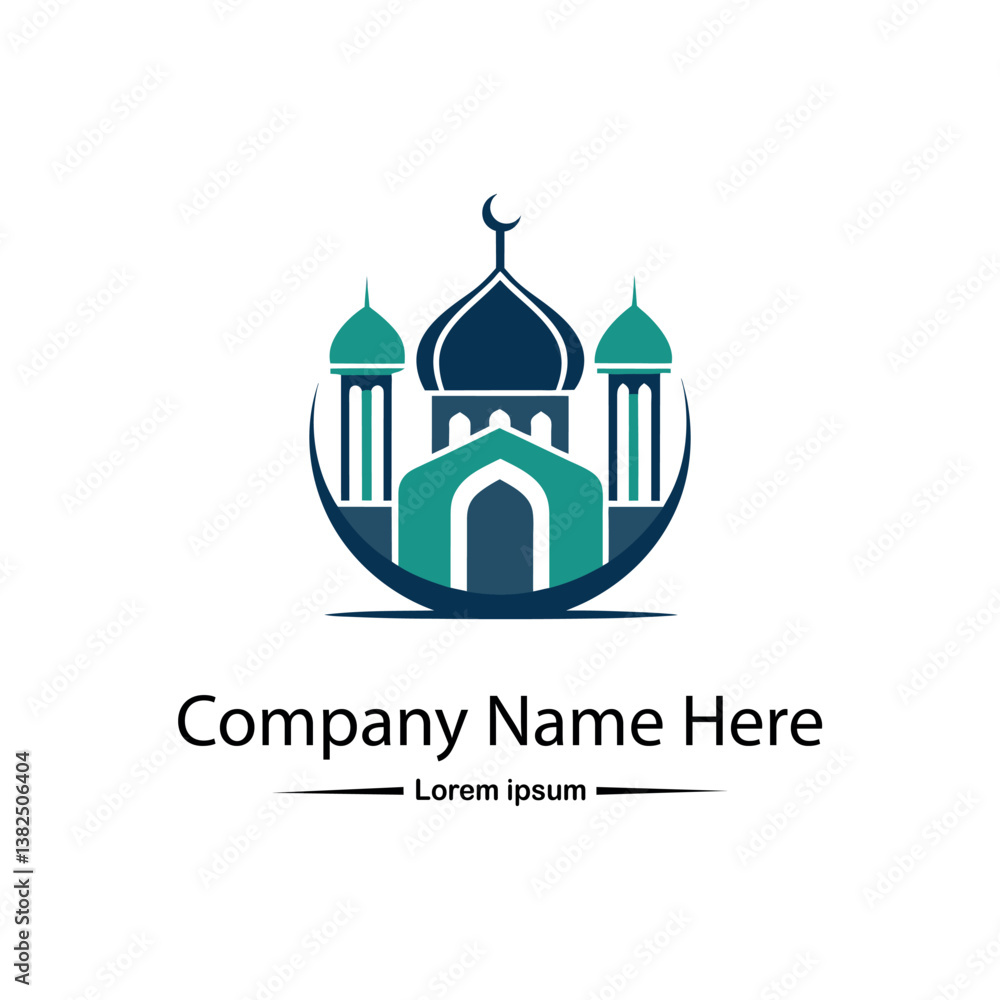 Fototapeta premium Mosque logo