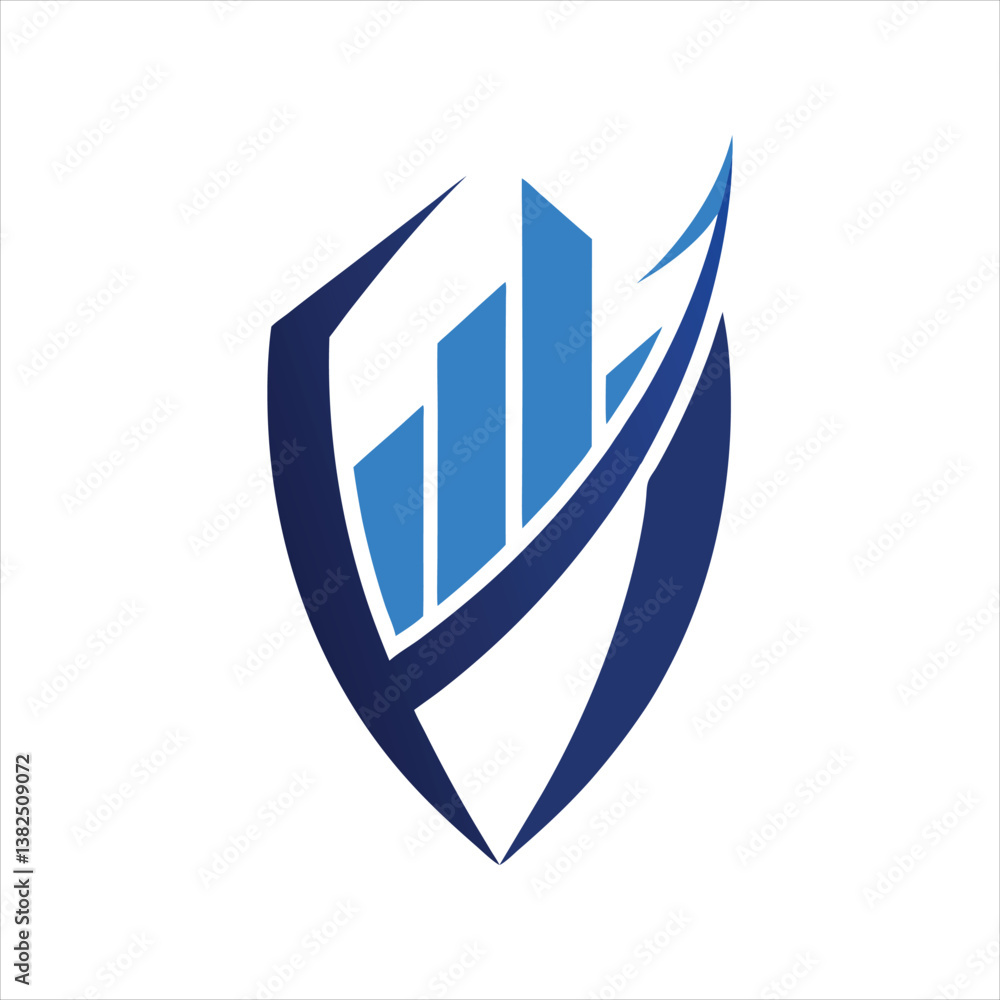 Modern Financial Logo for Firm Vector Design Modern Financial Logo for Firm Vector Design