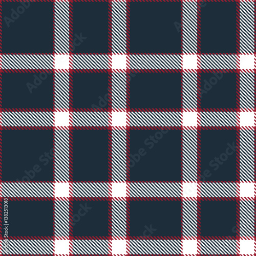 Elegant Seamless Tartan featuring Pale rouge and Soft dark Fabric Design
