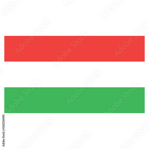 Hungaria flag vector illustration. flag vector icon
