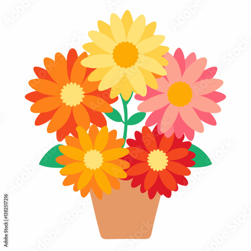 bouquet of flowers in a vase