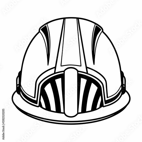 hard hat isolated on white