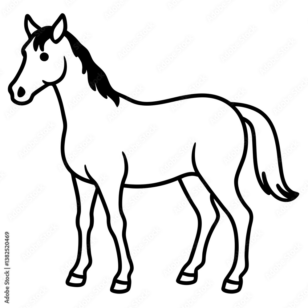 vector illustration of a horse vector illustration of a horse