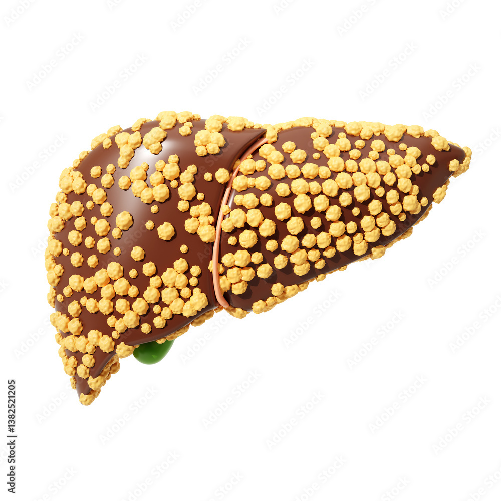 Fototapeta premium Fatty liver disease concept
