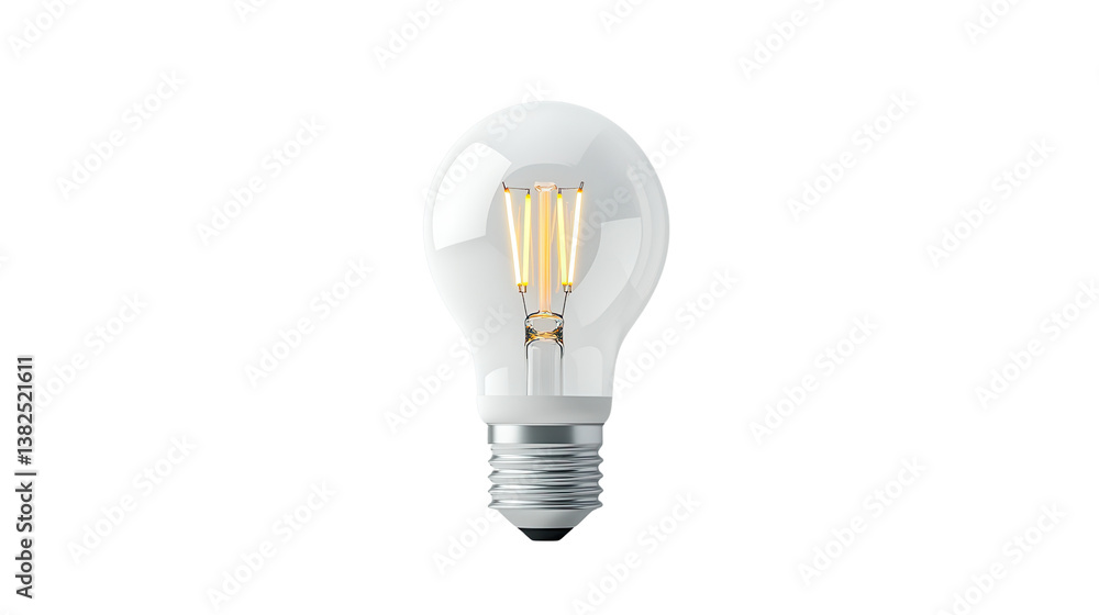 A clear glass light bulb with a glowing filament inside symbolizing a bright idea innovation or intellectual illumination A clear glass light bulb with a glowing filament inside symbolizing a bright idea innovation or intellectual illumination
