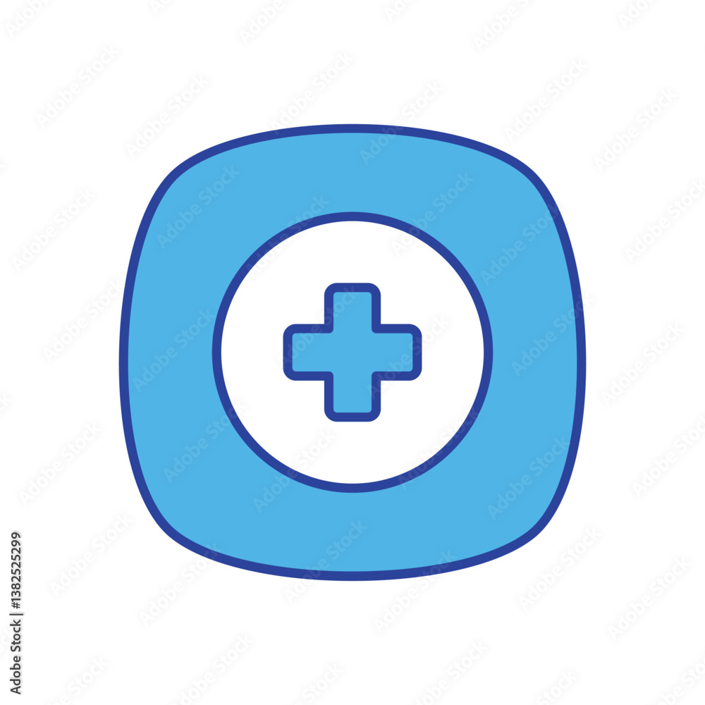 Cross icon isolated on a white background. Vector illustration. Cross icon isolated on a white background. Vector illustration.