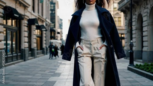 The Elegant Urban Fashion Model