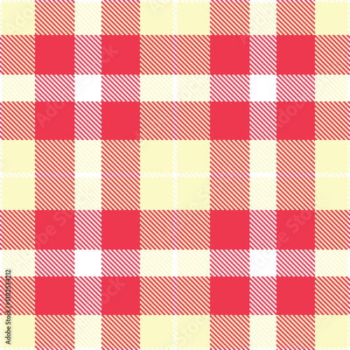 Elegant Pale white & Pastel ivory Seamless Tartan Fabric Design