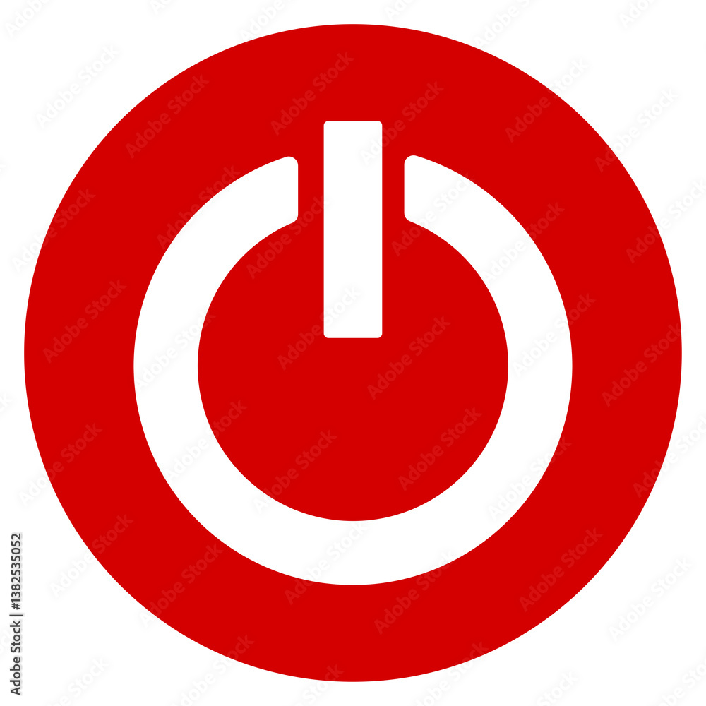 red power button red power button