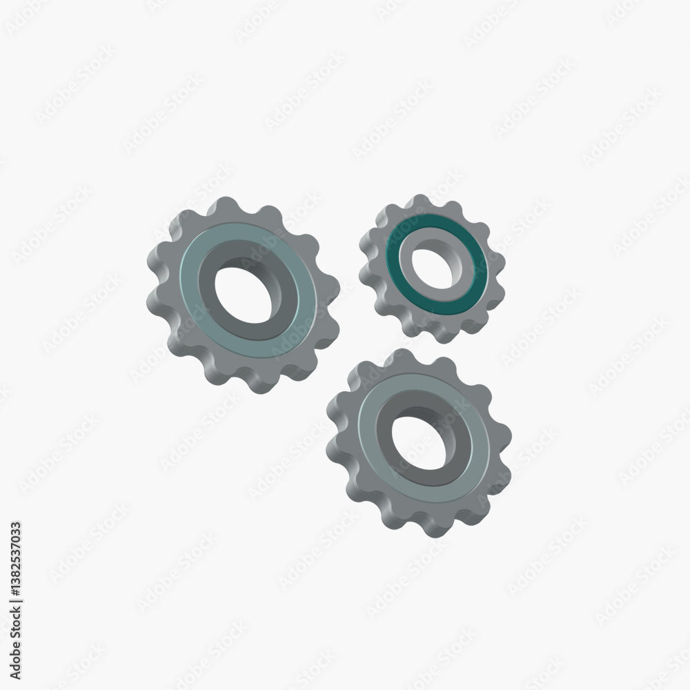 A digital vector design showing three interlocked gears, symbolizing mechanics, teamwork, engineering, and process automation. A digital vector design showing three interlocked gears, symbolizing mechanics, teamwork, engineering, and process automation.