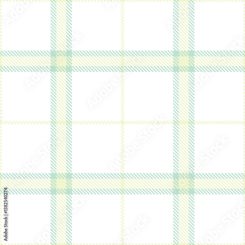 Pale eggshell and Dark white Seamless Tartan Fabric Design
