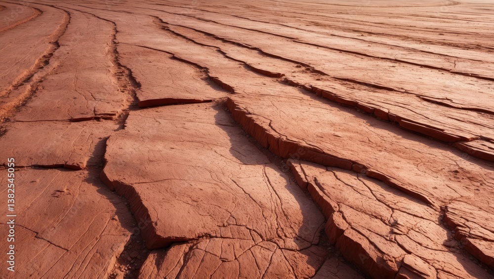 Fototapeta premium Red Dirt Road surface pattern