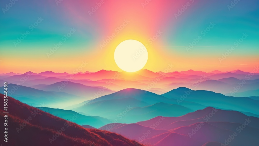 Fototapeta premium captivating and soothing mountain ranges