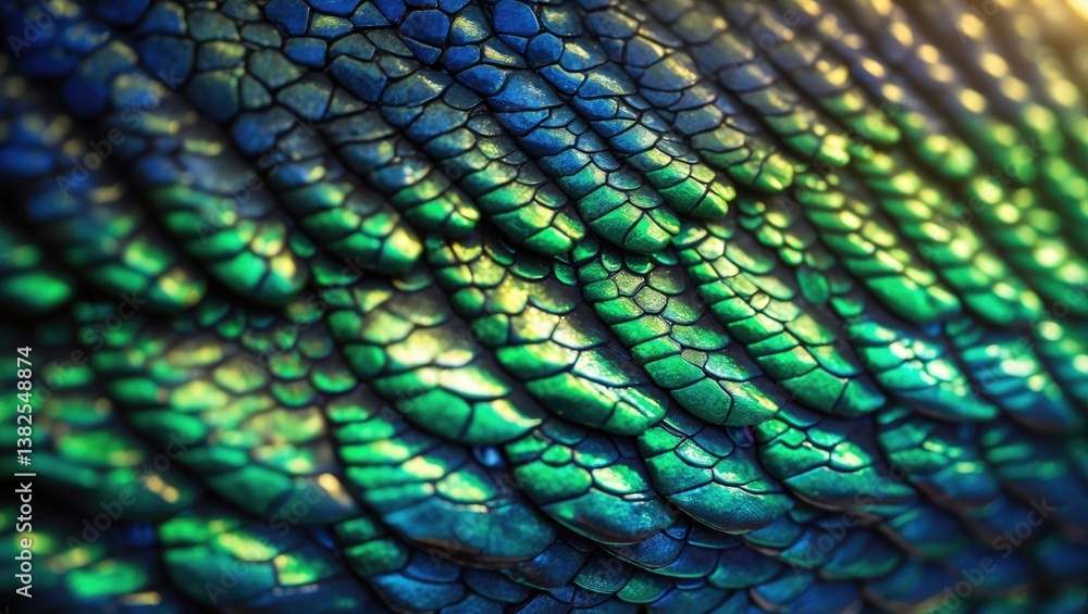 Obraz premium Scales of a reptile skin
