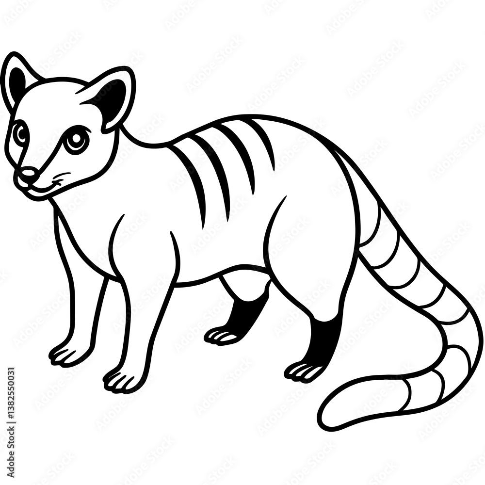 Fototapeta premium vector illustration of a cat