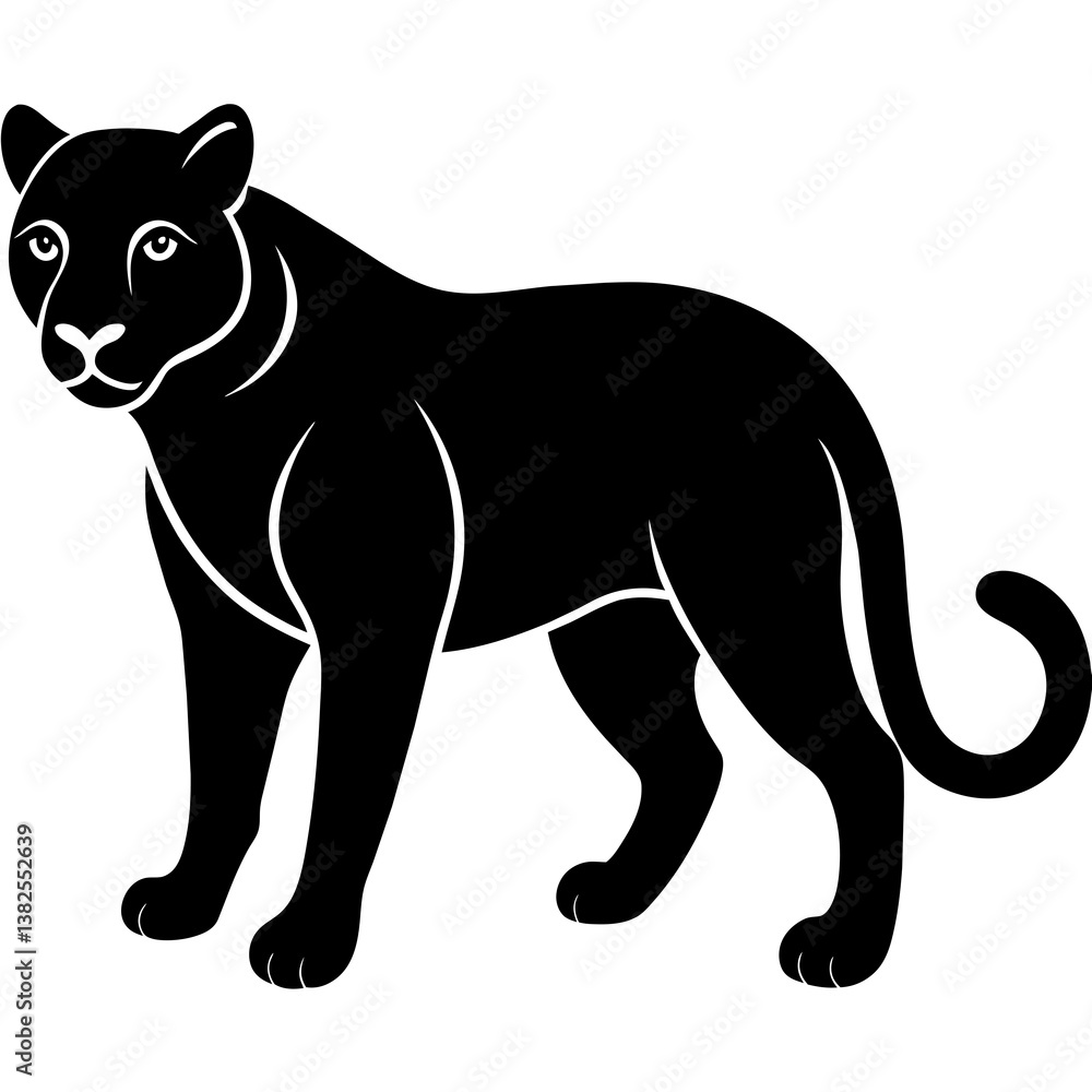 Obraz premium leopard cartoon isolated on white