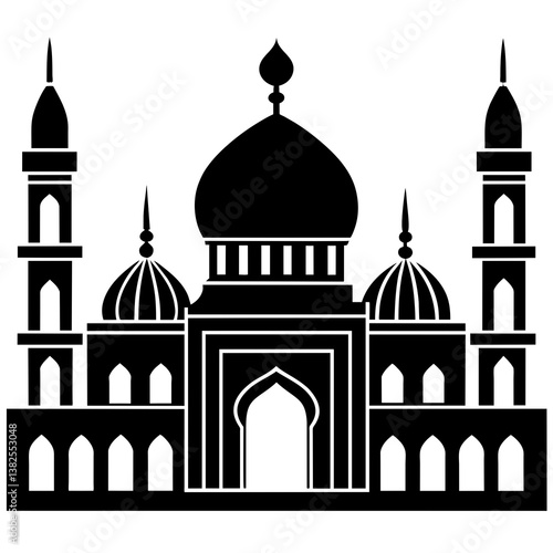 taj mahal vector illustration