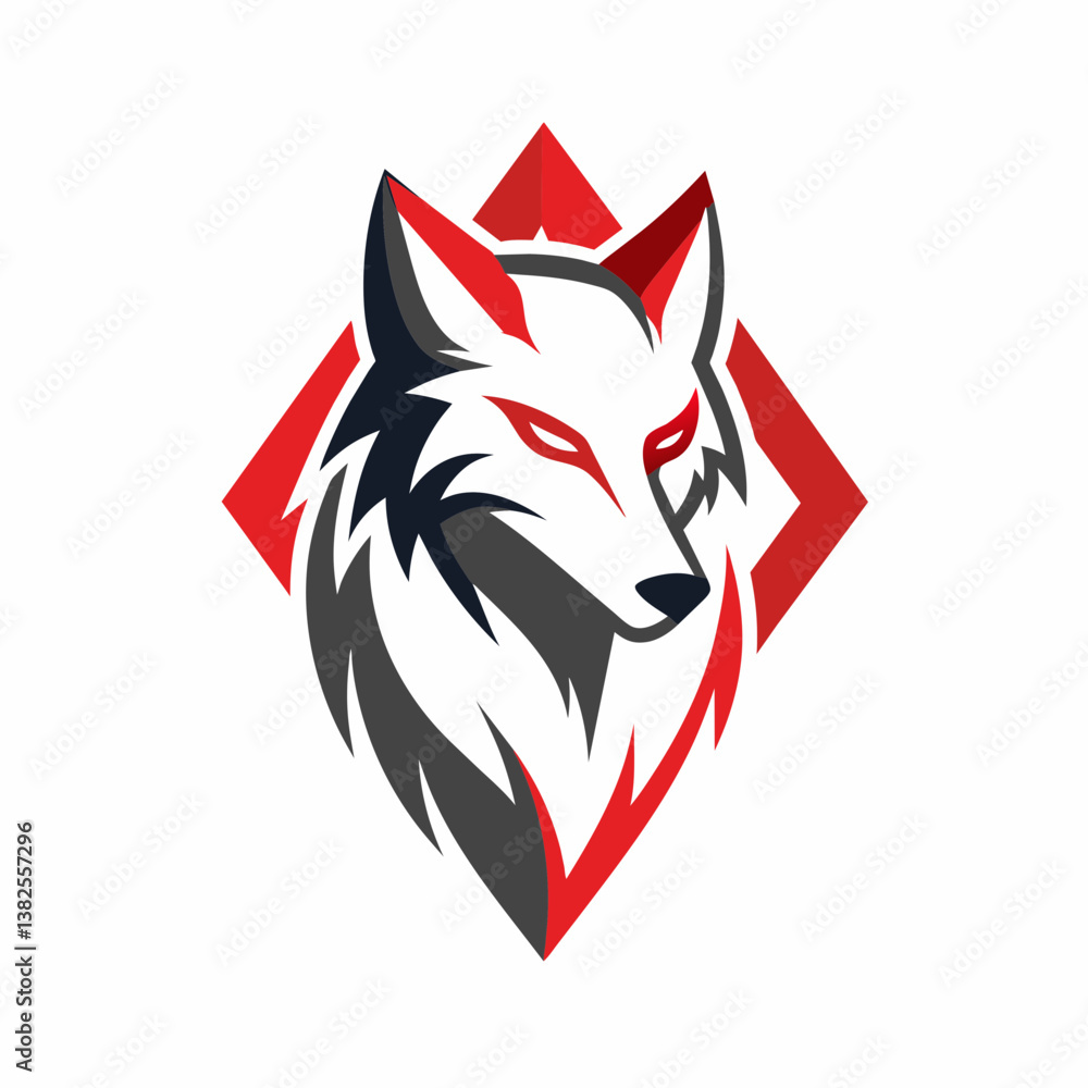 Obraz premium wolf head mascot