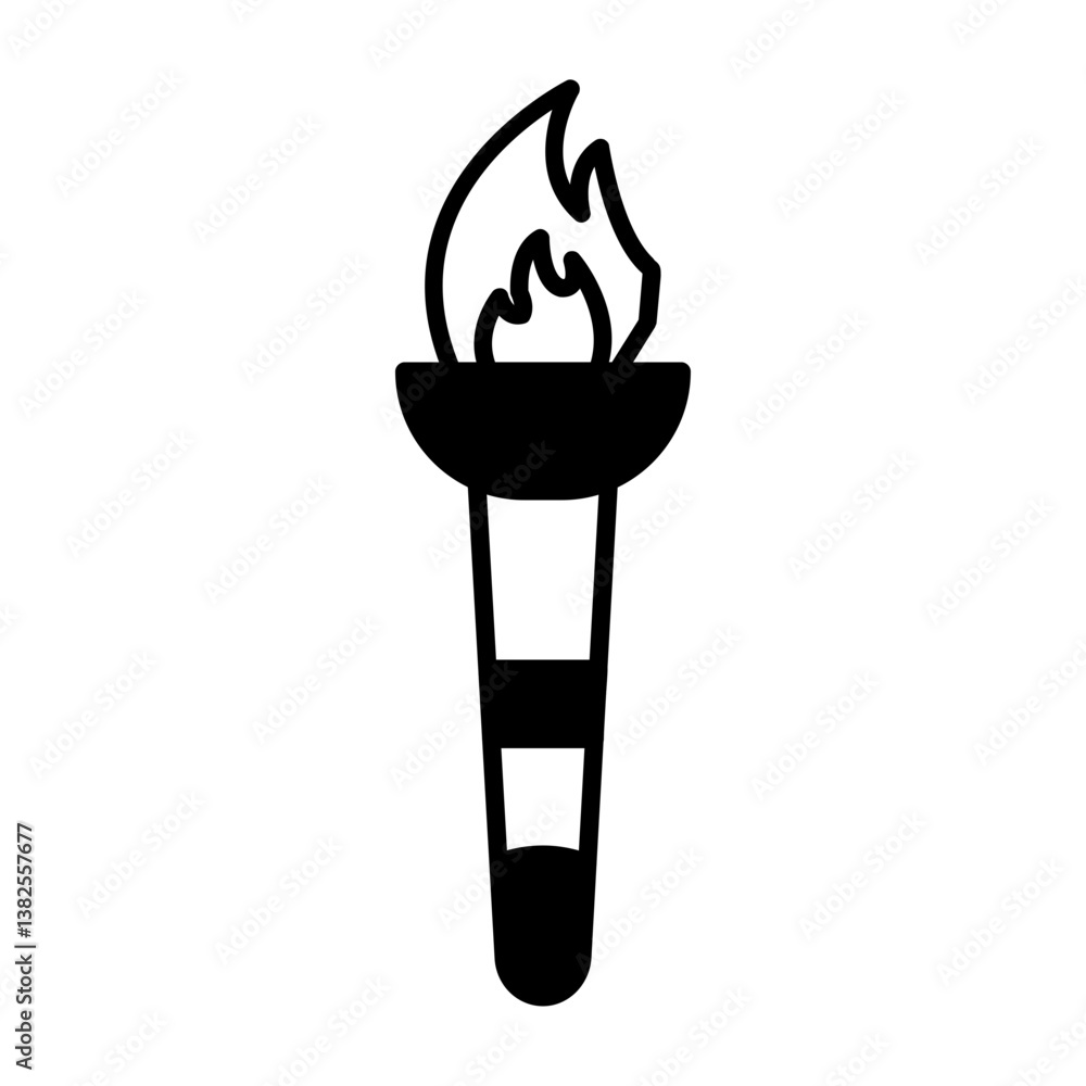 Obraz premium Olympic fire Icon