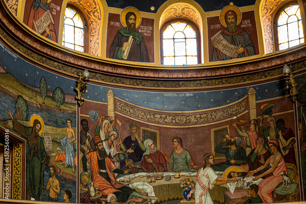 Naklejka premium Interior of the Holy Trinity Cathedral in Sibiu