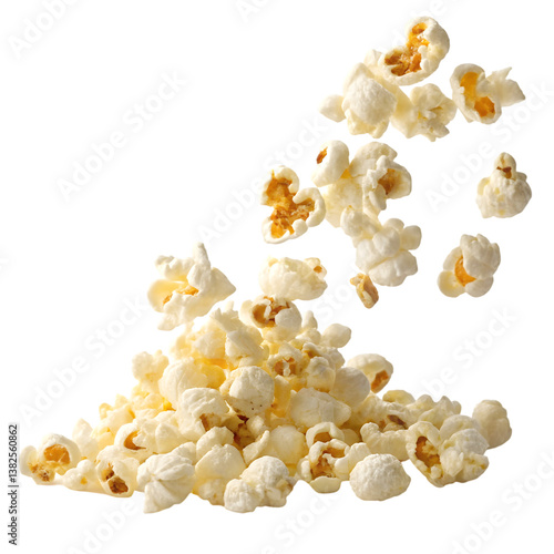 Delicious Popcorn: Movie Night Snack on transparent background
