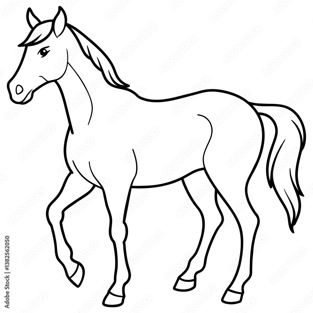 Obraz premium horse vector illustration