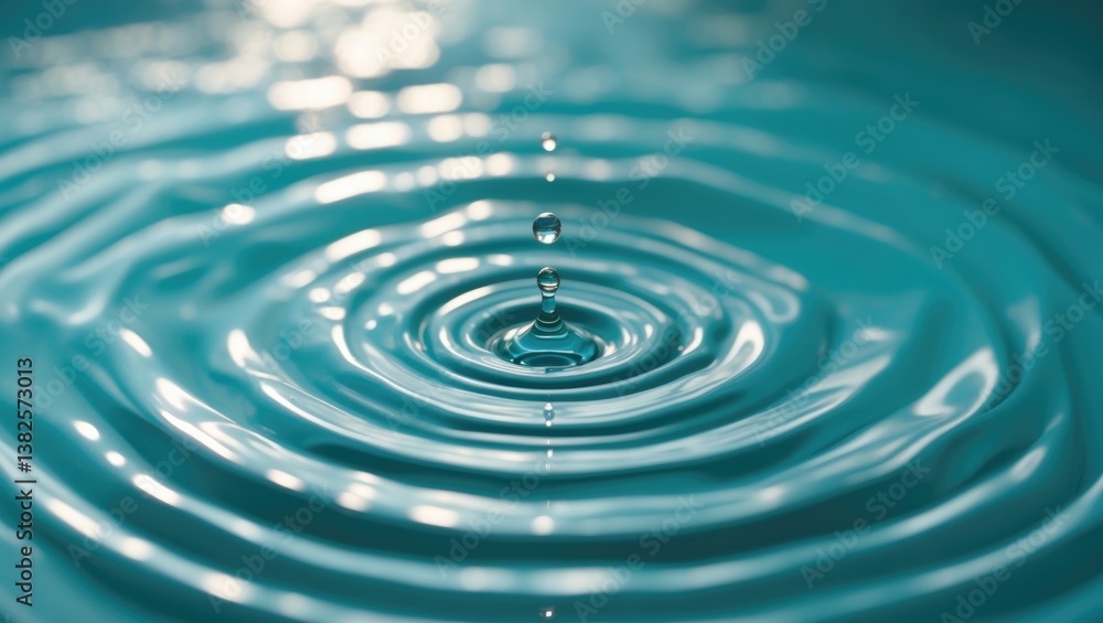 Close-up perspective of water with circular patterns in the background. Close-up perspective of water with circular patterns in the background.