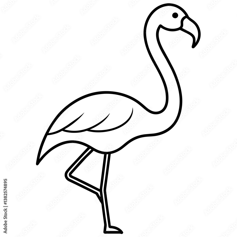Fototapeta premium flamingo vector illustration