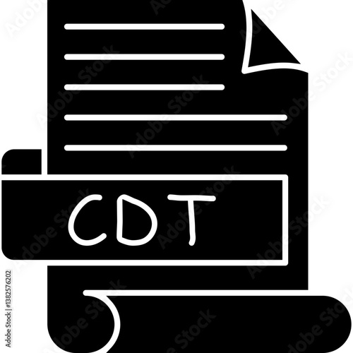 Obraz na płótnie CDT Icon