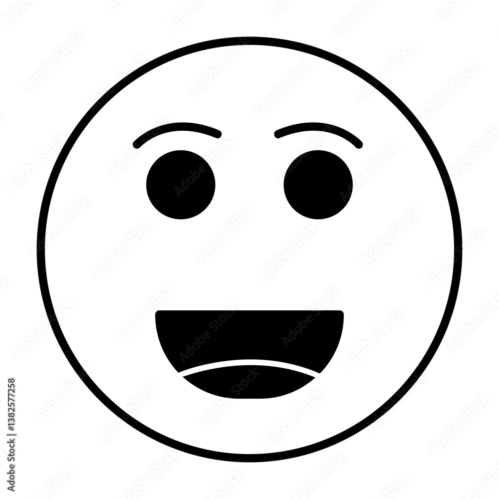 Fototapeta premium Happy Emoji Icon
