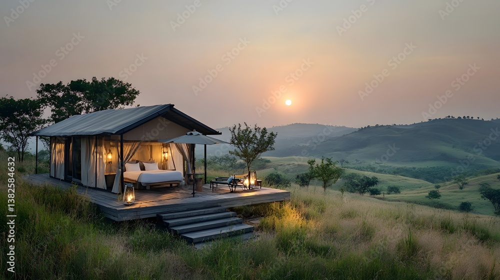 Idyllic eco-friendly house in the middle of a field offering serenity and sustainable living close to nature's beauty Idyllic eco-friendly house in the middle of a field offering serenity and sustainable living close to nature's beauty