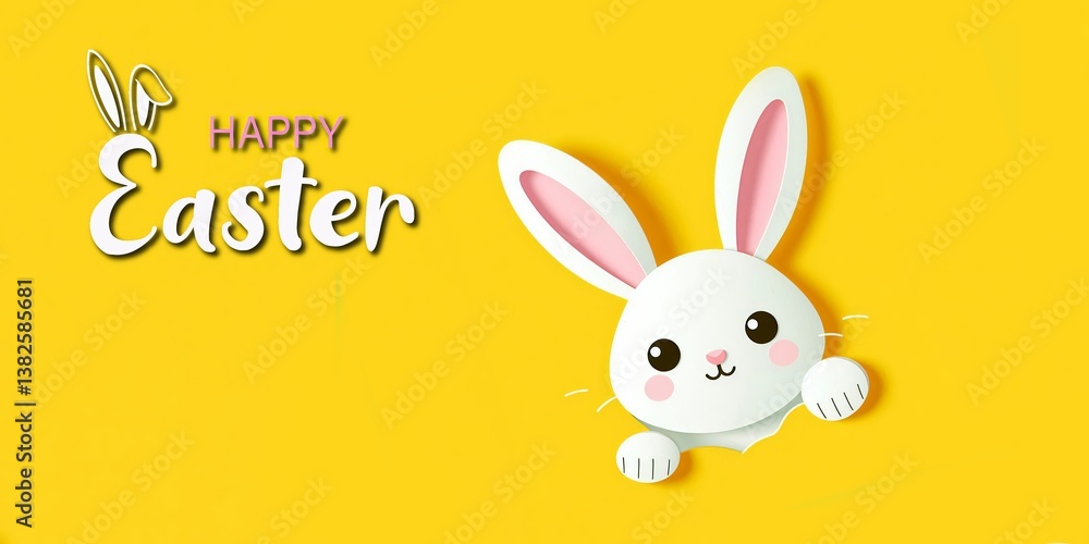 Obraz premium Ilustración Pascua. Simbolos de pascua sobre fondo asialdo. estilo dibujo 