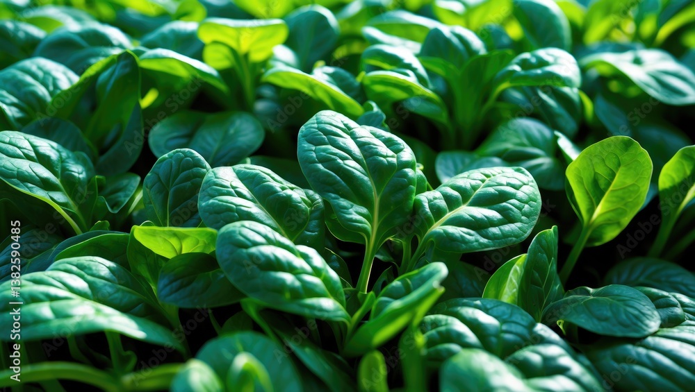 Obraz premium Seeds of spinach, attractive plant for salads