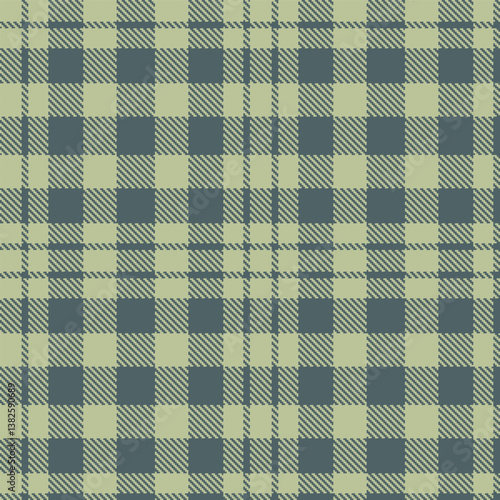 Elegant Seamless Tartan featuring Smoky putty and Vintage gunmetal Fabric Design