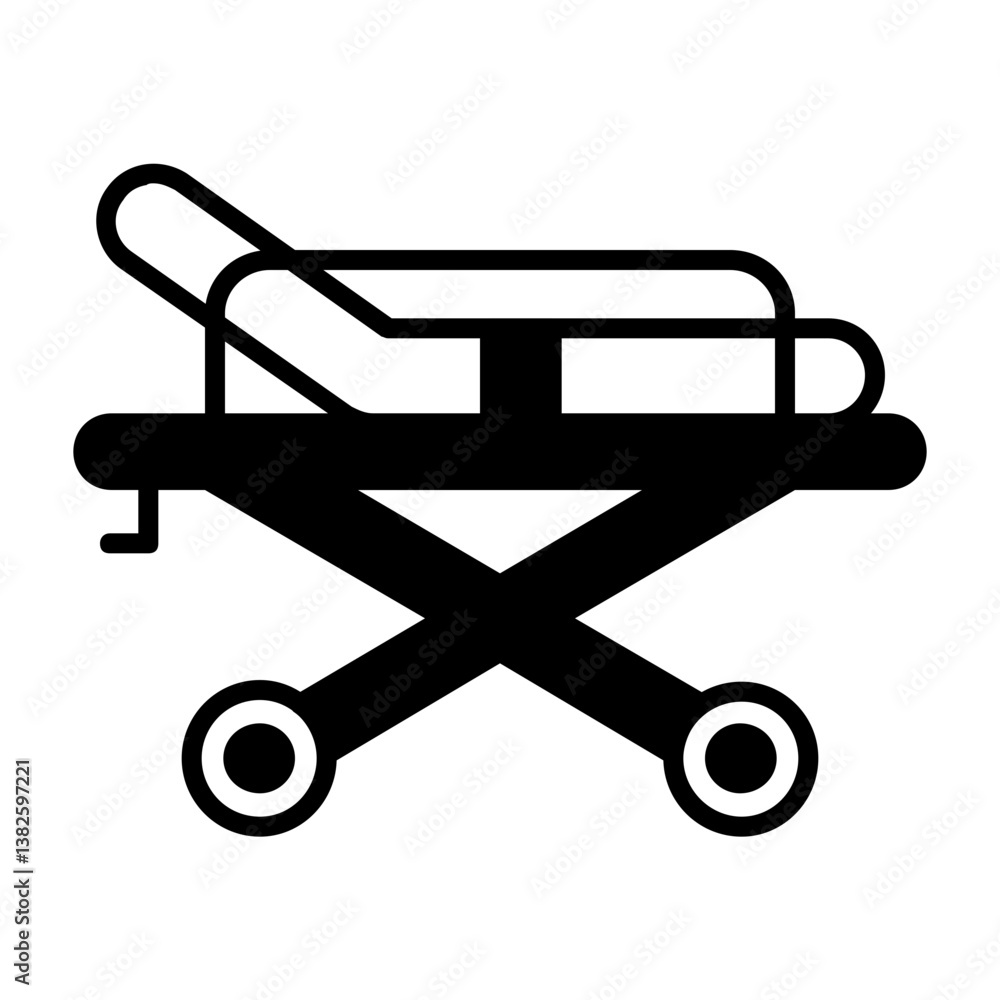Stretcher Solid Style Icon Stretcher Solid Style Icon